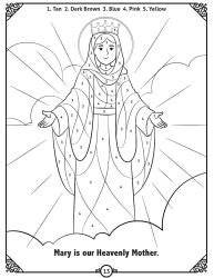 Who is Mary? Coloring page4
